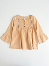 Embroidered Trim Cotton Blouse