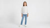Ruffle Sleeve Viscose Blouse