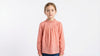 Semi-Sheer Swiss Dot Blouse with Cotton Camisole Set
