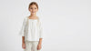 Embroidered Trim Cotton Blouse
