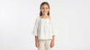 Embroidered Trim Cotton Blouse